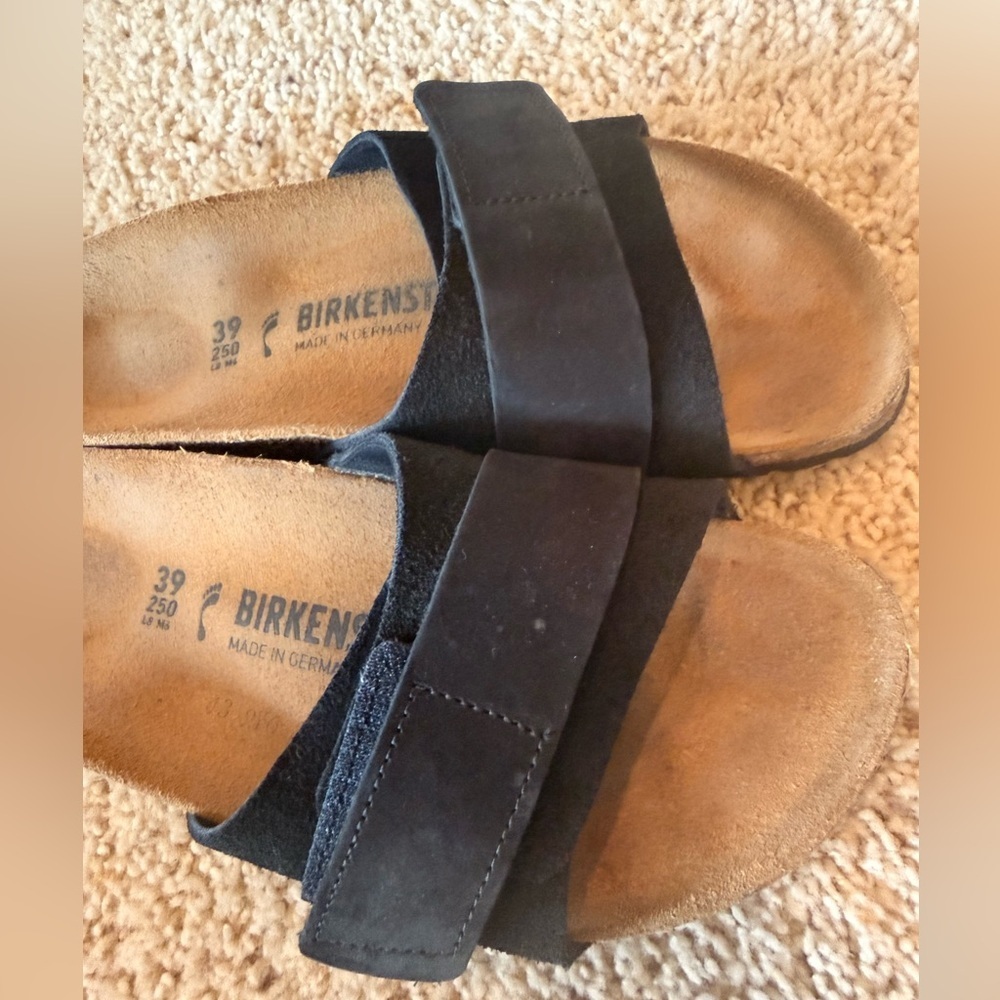 Birkenstock Black Suede Oita Sandal sz 39 - Picture 3 of 4